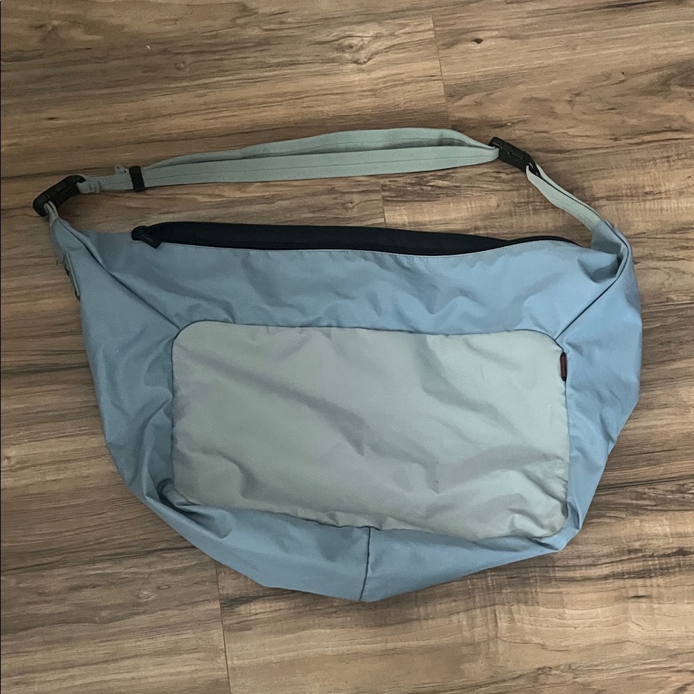 Hedgren Blue and Gray Hobo Bag